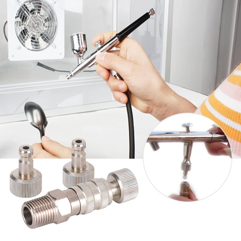 Airbrush Coupler Brass Quick Accessories Adapter Fitting Hoses Compressors Connector