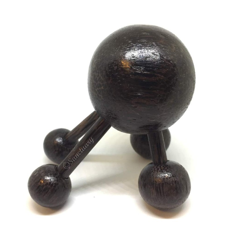 KingdomOfSmile Spider-Shape 4 Legs Full Body Wooden Massager Handheld Stick