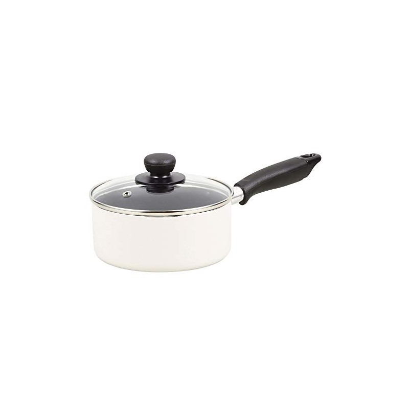 Pearl Metal Single Handle Pot, White, 6.3 in (16 cm),