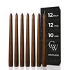 CANDWAX 12 inch Candle Sticks Set of 12 - Dripless