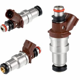 BETRONG 23250-75050 4Pcs Fuel Injector 2-Pins 2-Holes Compatible with 4Runner Tacoma 1996-2000 T100 1996-1998 2.7L-L4 Hilux 2001-2004