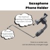 Smallan Saxophone Lyre Phone Holder,Phone Holder for Sax Lyre Clip,Alto