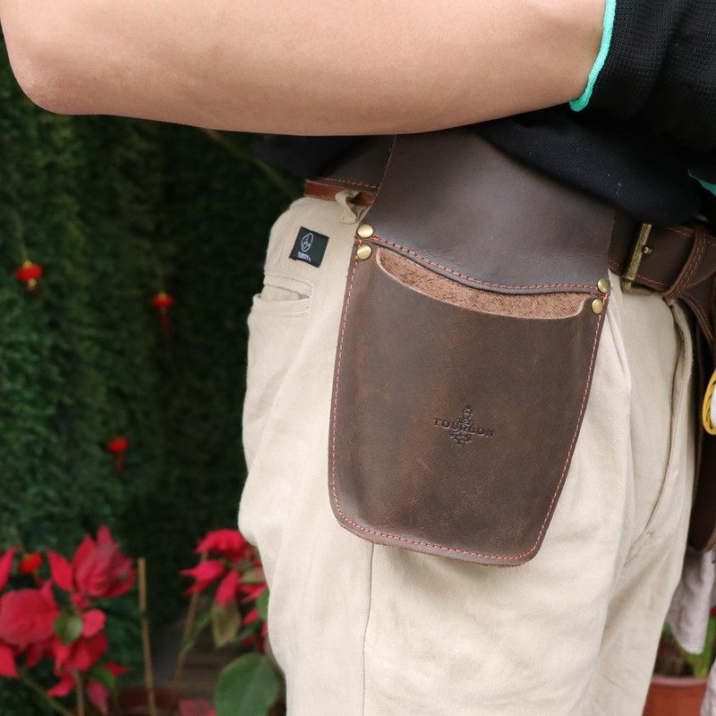 Tourbon Leather Garden Florist Tool Belt Utility Apron Tools Holster