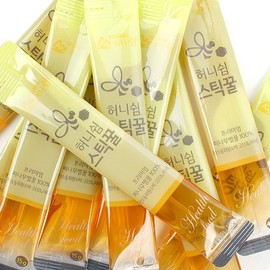 Gangwon Beekeeping 프리미엄 피나무 스틱꿀 4박스/15gx40개입 Premium Pine Tree Stick Honey 4 Boxes/15g x 40 Pieces