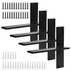 Cskunxia 4Pcs Free Hanging Shelf Bracket, Floating Shelf Brackets, Heavy
