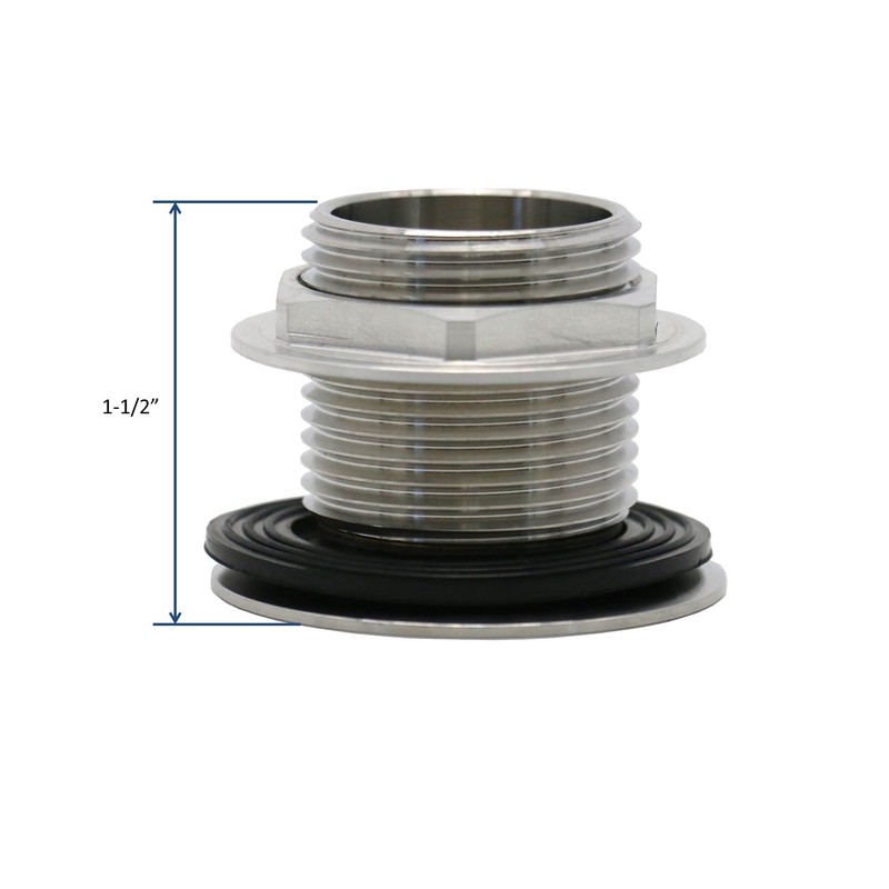 AA Faucet Stainless Steel Bar Sink Drain 1" Nominal Pipe