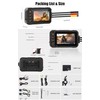 CAMECHO Motorcycle Dash Cam Front and Rear, Night Vision Dash