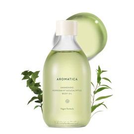 AROMATICA Awakening Body Oil Peppermint & Eucalyptus - 100ML / 3.38 fl. oz. - Aromatherapy Massage Oil