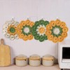 6 PCS Crochet Coasters Tea Coaster Handmade Flower Knitted Cup