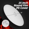 Dollate Fire Pit Lid 28 inch Drop-in Fire Pit Cover