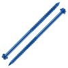 Wensilon(30 PCS) 1/4" * 5" Slotted Hex Concrete Screws Anchor