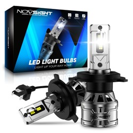 NOVSIGHT H4/HB2/9003 Bulbs Upgraded, 400% Brightness H4 Fog Bulbs, Quick Installation HB2/9003 Fog Bulbs, Pack of 2