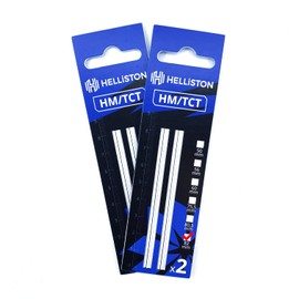 HM/TCT Planer Blades for Electric Planer Milwaukee M18 BP-0, M18 BP-402C, Carbide, Without Plastic, 82 mm (2 Sets = 4 Reversible Blades)