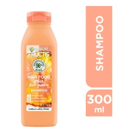 🍍💖 Garnier Fructis Hair Food Piña | Shampoo Fortificante para Cabello Frágil y con Quiebre, 300 ml 🌿✨