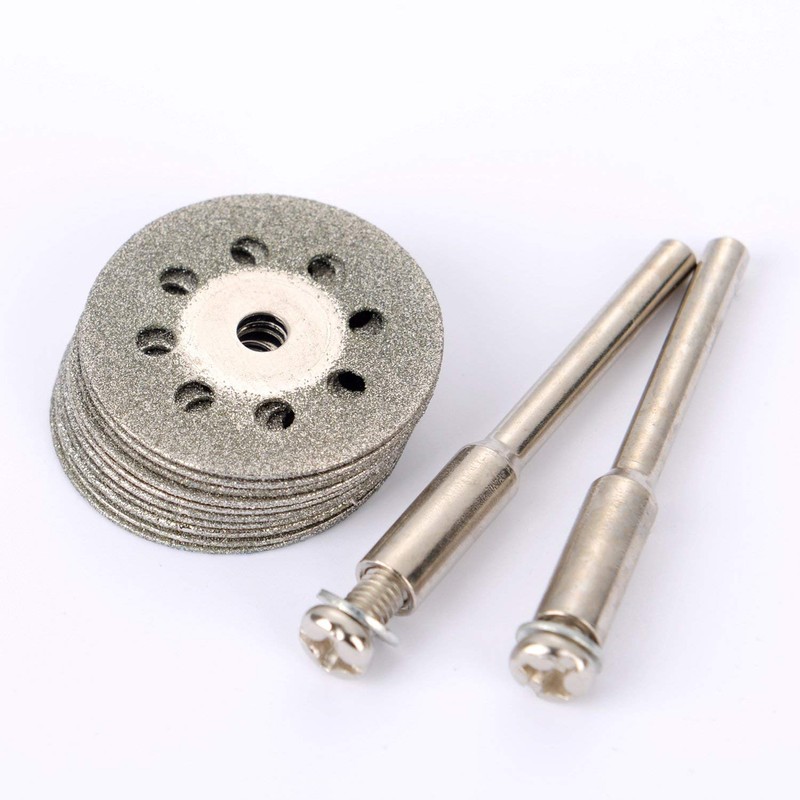 12 Pieces 22 mm Mini Diamond Cutting Discs Gemstones Glass