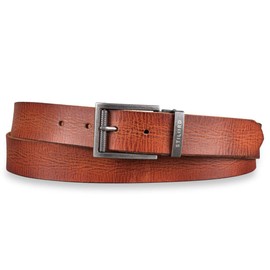 STILORD Leather Belt Brown for Men Women Universal Shortenable Vintage Full Leather Belt with Shabby Gift Box for Jeans Business Casual 34 mm Tuscany - Brown, Colour: Antique Buckle - Silver I V,