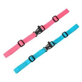 TIXIPEM Backpack Chest Strap [2PCS] - Adjustable Sternum Straps with Emergency Whistle Buckle Use for Backpack Replacement & Hiking - [Pink & Cyan] Chest Belt Hollow Quick Release Buckle