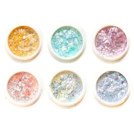 Tokyo Koeki T10-J Opal Glitter Powder, 6 Color Set, Approx. 0.0005 oz (0.15 g)