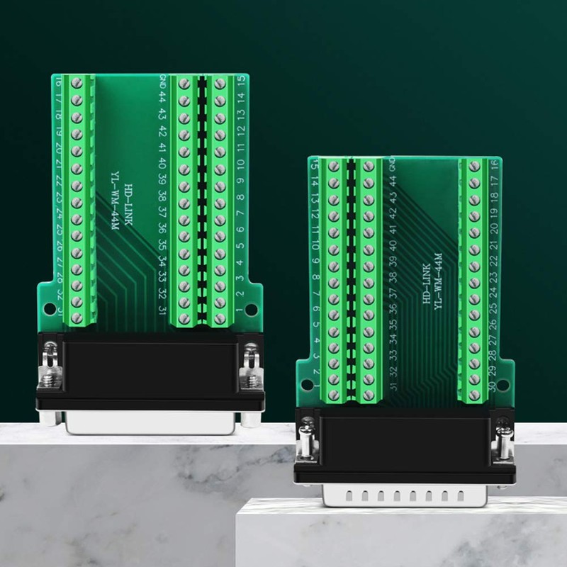 ANMBEST DB44 Solderless Connector, Male D-SUB to 44-pin Port Terminal
