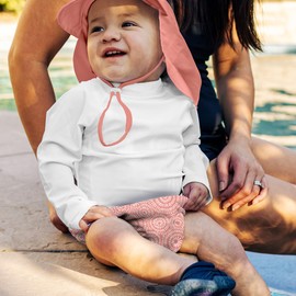 green sprouts Baby Toddler Eco Snap Swim Diaper - Coral Sand Dollar - 24mo