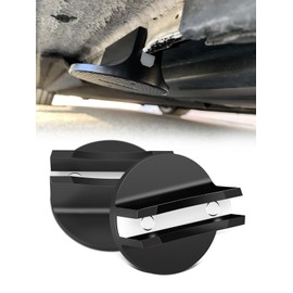 Universal Jack Pad Aluminum Tank Magnetic Adapter 2 Ton Floor Jack Pad Compatible with Most Vehicles, Black, Set of 2