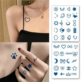 Fashion Temporary Tattoo Stickers, 40 Designs Assortment 5ea