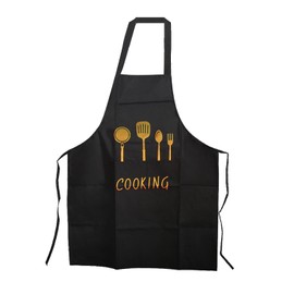 GroveEss Cooking Aprons,Waterproof Greaseproof Apron,Adjustable Bib Apron with 2 Pockets,Chef Women Men Aprons,for Chef Bar Restaurant Home Kitchen