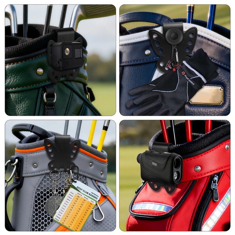 Veyntra Metal Landing Pad Clip for Golf Bags, 10‑Hole Golf