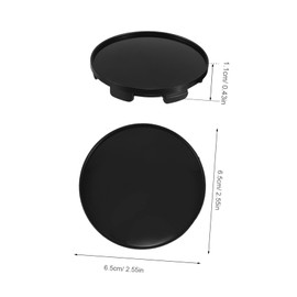 ULTECHNOVO 4pcs Wheel Center Caps for Car Outer Inner Sleek Abs Design Easy Installation Suitable for Vehicle and Modification Events