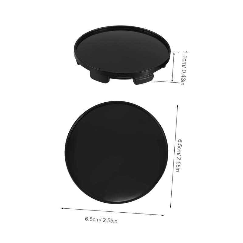 ULTECHNOVO 4pcs Wheel Center Caps for Car Outer Inner Sleek