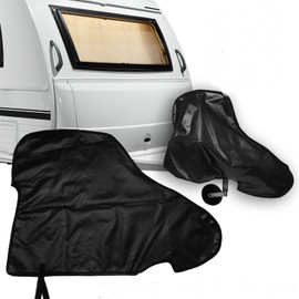 PVC drawbar cover for car trailer caravan drawbar protection drawbar cover 89 x 63 cm drawbar protective cover made of truck tarpaulin waterproof universal towing hitch