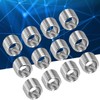 100Stück Gewindereduzierungsmutter Reparatureinsatz Kit Rohrverschraubung Reduzieradapter Edelstahlbefestigungszubehör M6x1 (mm) (1.5D)