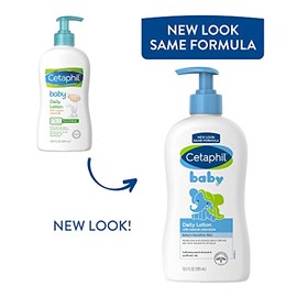 Cetaphil Baby Daily Lotion with Organic Calendula, Sweet Almond Oil and Sunflower Oil, Pump Bottle