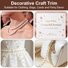 1 Roll 16.4Ft Faux Pearl Beads Garland, Pearl String with