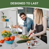 Measuring Cups and Spoons Set, 7 Stainless Steel Nesting Measuring