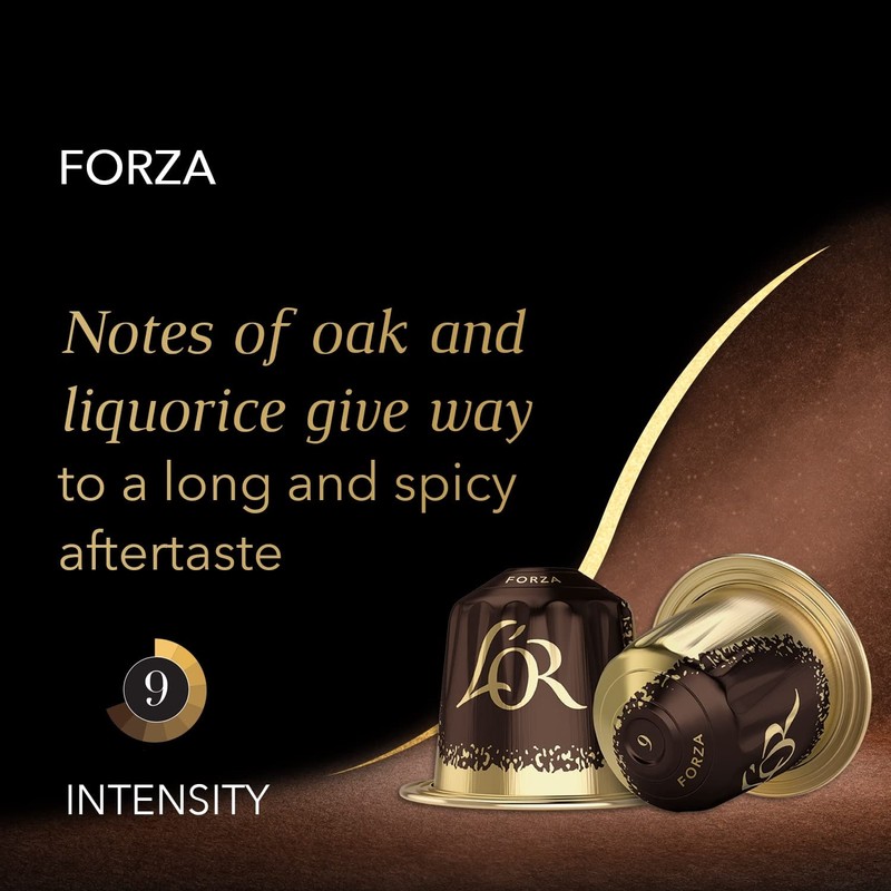L'OR Espresso Coffee Forza Intensity 9 - Nespresso®* Compatible Aluminium