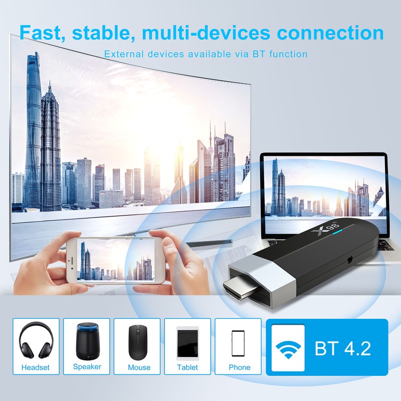 X98 S500 Android 11.0 Smart TV Stick UHD 4K Media