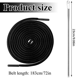 9PCS 72 Inch Extra-Long Drawstring Replacement for Sweatpants, 3 XL Drawstring Cord with Easy Threaders and Cord Locks, Draw Strings for Shorts Pants Jackets Coats Hoodies (3Colors)