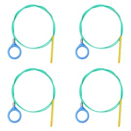 KLINNA 4 Stück 130CM Abflussspirale, Ultradünn PVC Rohrreinigungs-Werkzeug für Abfluss in Küche und Bad, Sicher, Wiederverwendbar, Grün Statt Abflussreiniger Sticks, Abflussreiniger Dusche