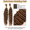 BEEOS #30 Auburn Ginger Human Braiding Hair for Boho Braids,