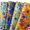 RUSPEPA Wrapping Paper Sheets - Colorful Dinosaur Design Perfect for