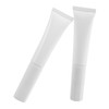 FOMIYES 2Pcs Small Refillable Makeup Tubes with Flocked Applicator Empty