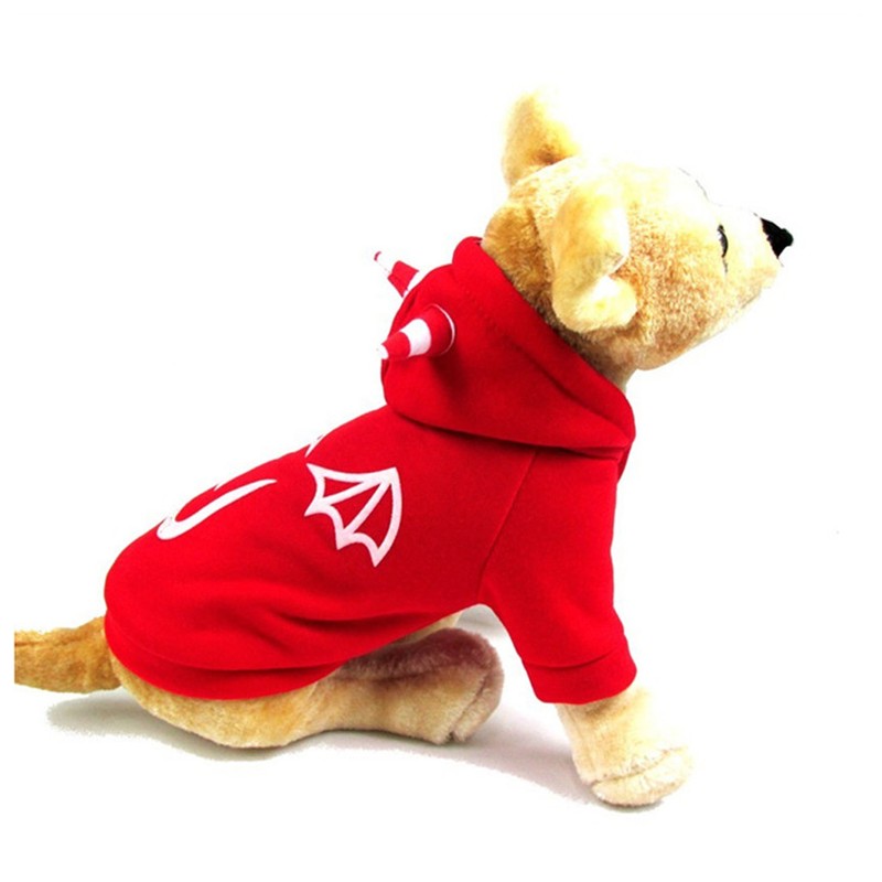 Pet Cloth Costume with Luminous Evil Person Pattern Hallowmas Clothing
