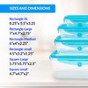 Stretch and Fresh Leak-Proof Food Container Set Stackable, BPA-Free Silicone