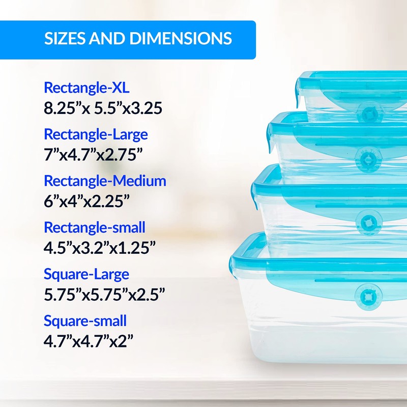 Stretch and Fresh Leak-Proof Food Container Set Stackable, BPA-Free Silicone