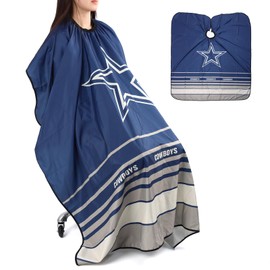 GEN'C BÉAUTY Professional Salon Hair Cutting Cape – 53.1″ × 61.0″ Waterproof Barber Stylist Apron with Adjustable Snap Neck Closure (Star)