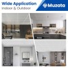 Muzata 64 Sq Ft Drop Ceiling Grid System White Complete