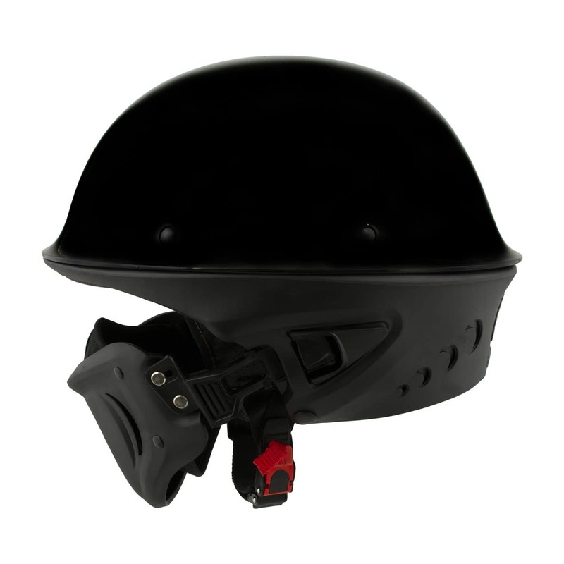 Milwaukee Helmets MPH9831DOT Rascal 3/4 Open Face Gloss Black 2