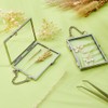 DICOSMETIC Pack of 3 Brass Hanging Glass Frames for Pressed