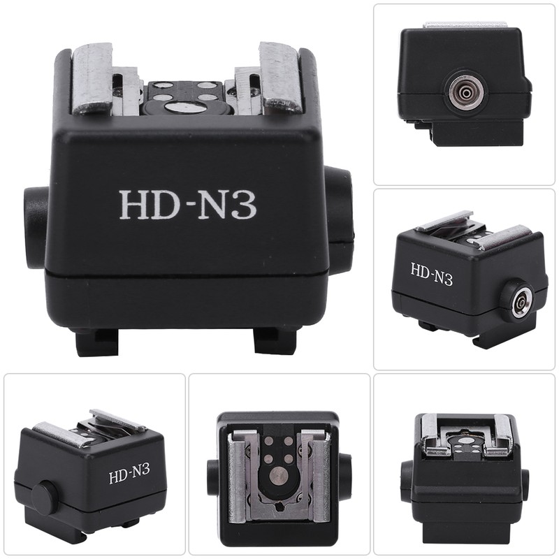 HD‑N3 PC Flash Light Hot Shoe Mounting Adapter Accessory for